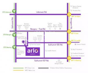 ให้เช่าคอนโด อาโล่ ลาซาล 17 (Arlo Lasalle 17) ตึก D ชั้น 5 25.12 ตร.ม. 1 น 1 น้ำ, ราคา 9,000 บาท/เดือน  ภาพที่ 2