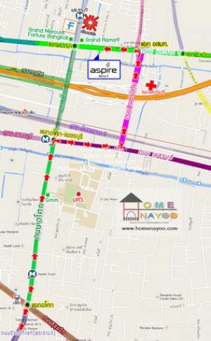 ให้เช่าคอนโด แอสปาย พระราม 9 (Aspire Rama 9) ใกล้เซ็นทรัล พระราม 9 (ตึก A ชั้น 4, 33 ตร.ม. 1 น 1 น้ำ 1 จอดรถ) ภาพที่ 2