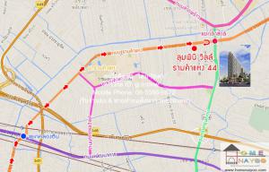 ประกาศให้เช่า คอนโดฯ Lumpini ville Ram 44 1 Bedroom 11000 THB ใกล้กับ รามคำแหง 44 อสังหาริมทรัพย์ดี ภาพที่ 2