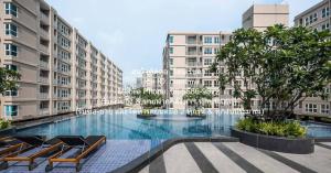 ให้เช่าคอนโด ศุภาลัย ซิตี้ รีสอร์ท จรัญฯ 91 (Supalai City Resort Charan 91) MRT บางอ้อ อาคาร 2 ชั้น 3 (วิวสระน้ำ) 35 ตร.ม. 1 น 1 น้ำ 1 จอดรถ