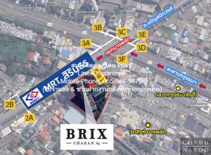 ให้เช่าคอนโดติดรถไฟฟ้า บริกซ์ จรัญสนิทวงศ์ 64 (Brix Charansanitwong 64) ชั้น 30 (25 ตร.ม., 1 น. 1 น้ำ 1 จอดรถ), ราคา 12,000 บาท/เดือน ภาพที่ 2