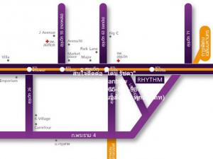 ให้เช่าคอนโด ริธึ่ม สุขุมวิท 44/1 (Rhythm Sukhumvit 44/1) BTS พระโขนง (ชั้น 30, 60 ตร.ม. (Duplex) 1 น 1 น้ำ), ราคา 43,000 บาท/เดือน ภาพที่ 2