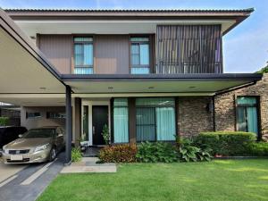 M75ให้เช่าบ้านเดี่ยว 2 ชั้น โครงการมัณฑนา เลค วัชรพล โซนทะเลสาบ ติดถนนสุขาภิบาล5 ใกล้ทางด่วน เข้า-ออกได้หลายทาง