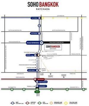 ให้เช่าคอนโดติดรถไฟฟ้า โซโห แบงค็อก รัชดา (SOHO Bangkok Ratchada) ใกล้ MRT ห้วยขวาง ชั้น 12A ห้อง Duplex 1 น 1 น้ำ 38.9 ตร.ม. ภาพที่ 2