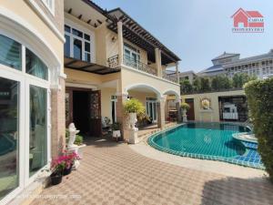 ให้เช่าบ้านคฤหาสน์ 2ชั้น สระว่ายน้ำ เนื้อที่ 200ตร.ว  5ห้องนอน 5ห้องน้ำ เฟอร์นิเจอร์ครบ ถนนเลียบทางด่วน ลาดพร้าว ราคาเช่า 250,000 บ/ด ภาพที่ 2