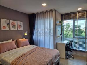 67C242-010-1S ให้เช่าคอนโด Kave Town Island ห้อง Studio กั้นห้องนอน ขนาด 22.6 ตรม ชั้น 2 วิวสระว่ายน้ำ